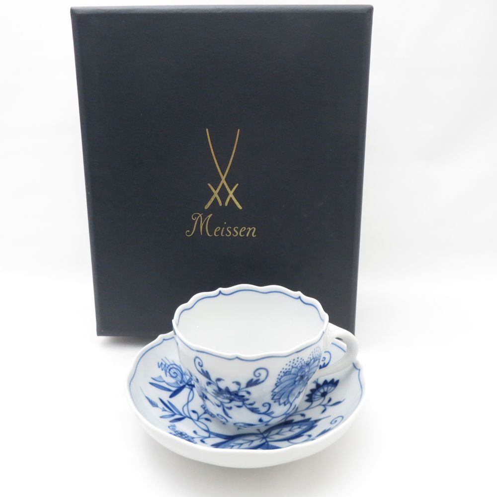 MEISSEN マイセン ブルーオニオン カップ＆ソーサー ティー コーヒー 562 572 SO3326L1