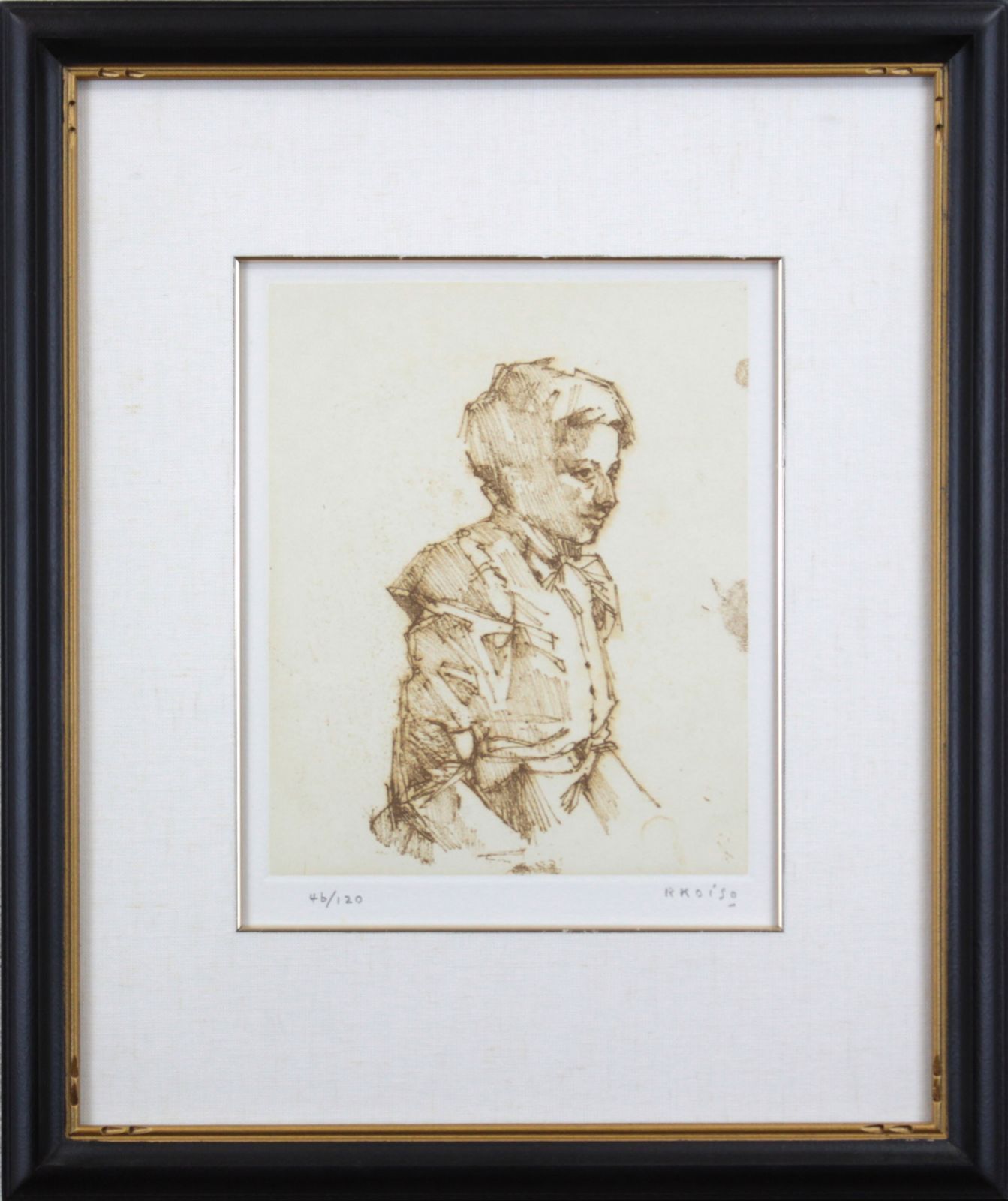 小磯良平『婦人像A』銅版画 絵画 小磯良平『婦人像A』銅版画 絵画 - メルカリ