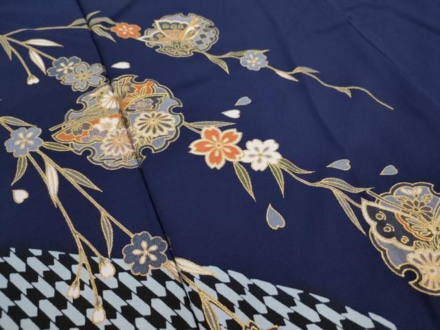 平和屋着物○洗える最高級着物 ＜英＞はなぶさ謹製 色留袖 蔓帯枝花文