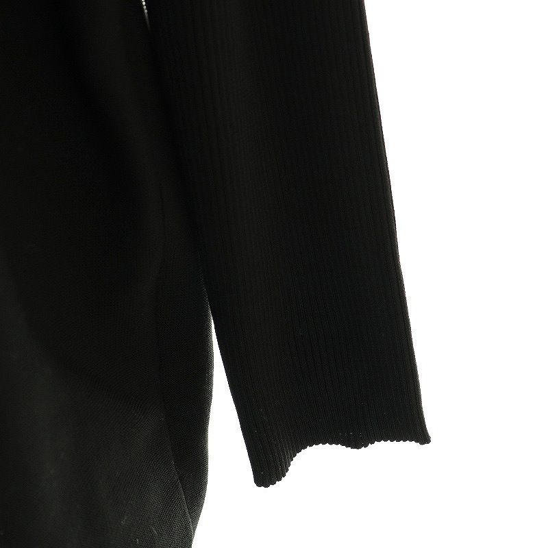 ルルウィルビー Loulou Willoughby 25SS ペプラムニットプルオーバー 長袖 2 ブラック /HK ■OS レディース ルルウィルビー Loulou Willoughby 25SS ペプラムニットプル