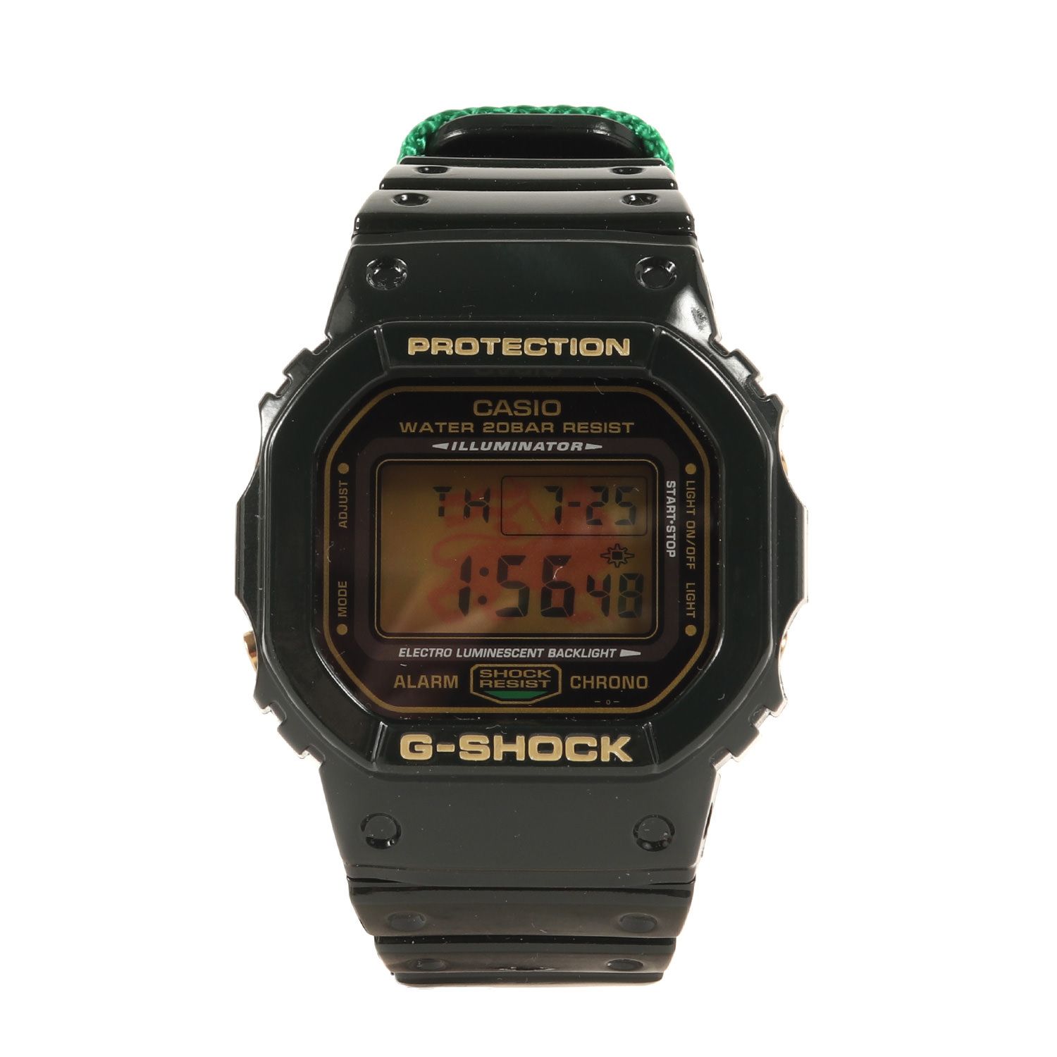 新品 G-SHOCK ジーショック DW-5600R-3JF ラスタファリアン 腕時計 ウォッチ ダークグリーン 2008年 CASIO カシオ【メンズ】