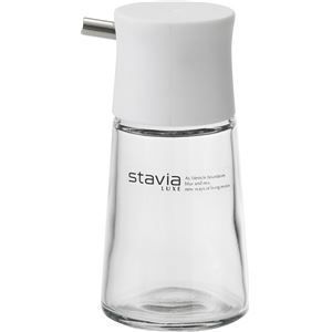 50個セット ガラス製 醤油差し|調味料入れ S ホワイト 容量80ml シール付き スタビアリュクス 〔キッチン 台所〕