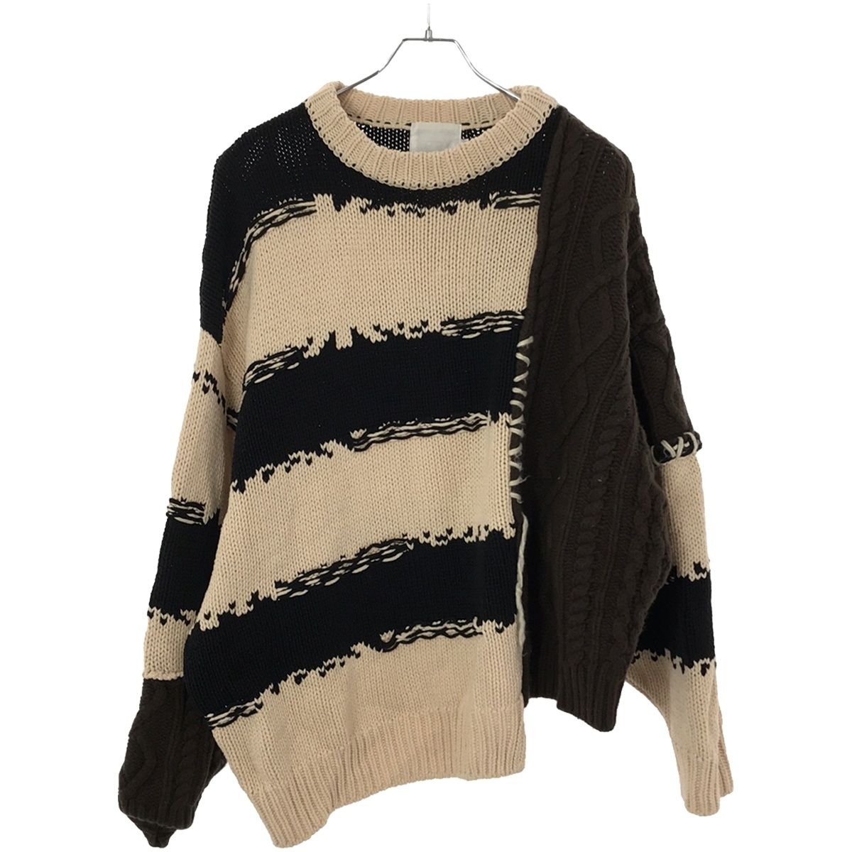 ROTOL ロトル 22AW FRANKEN C/N KNIT フランケンニットセーター R22WKFK33 ホワイト 2