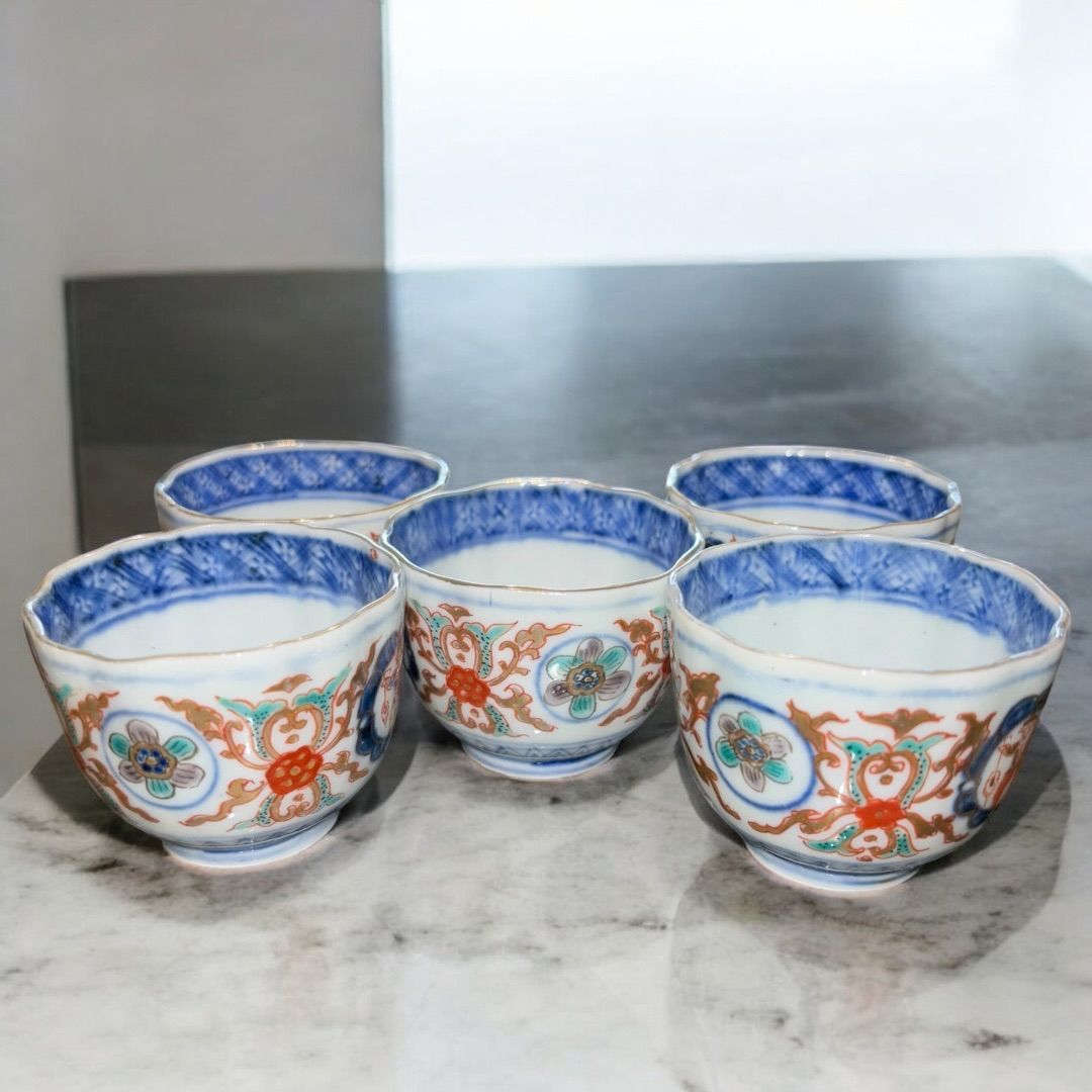 蕎麦猪口■伊万里 色絵 桐 鶴 菊 牡丹 5客セット 湯飲 骨董■ 楽天市場】古伊万里（そば猪口｜そば用食器）：食器<食器