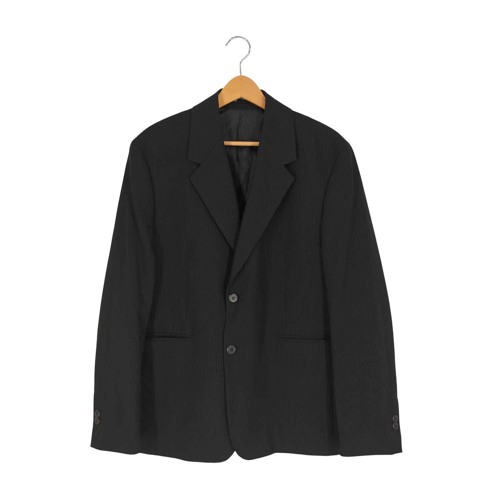 ザラ ZARA REGULAR FIT ストライプ 2B テーラードジャケット メンズ EUR：48 