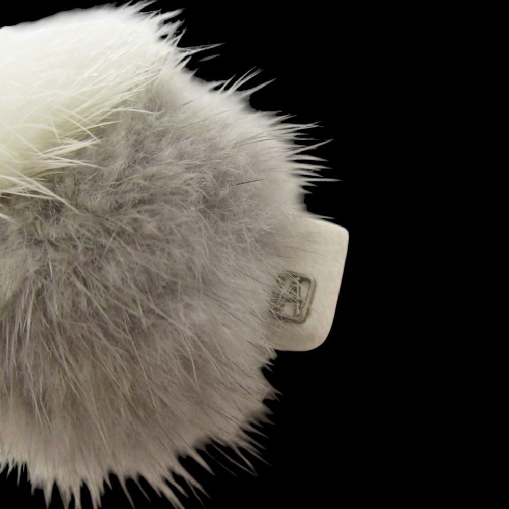 ALEXANDRE DE PARIS アレクサンドルドゥパリ ミンクファー バレッタ ヘア ホワイト×グレー レディース 古着 DECORATOM_COM_BR