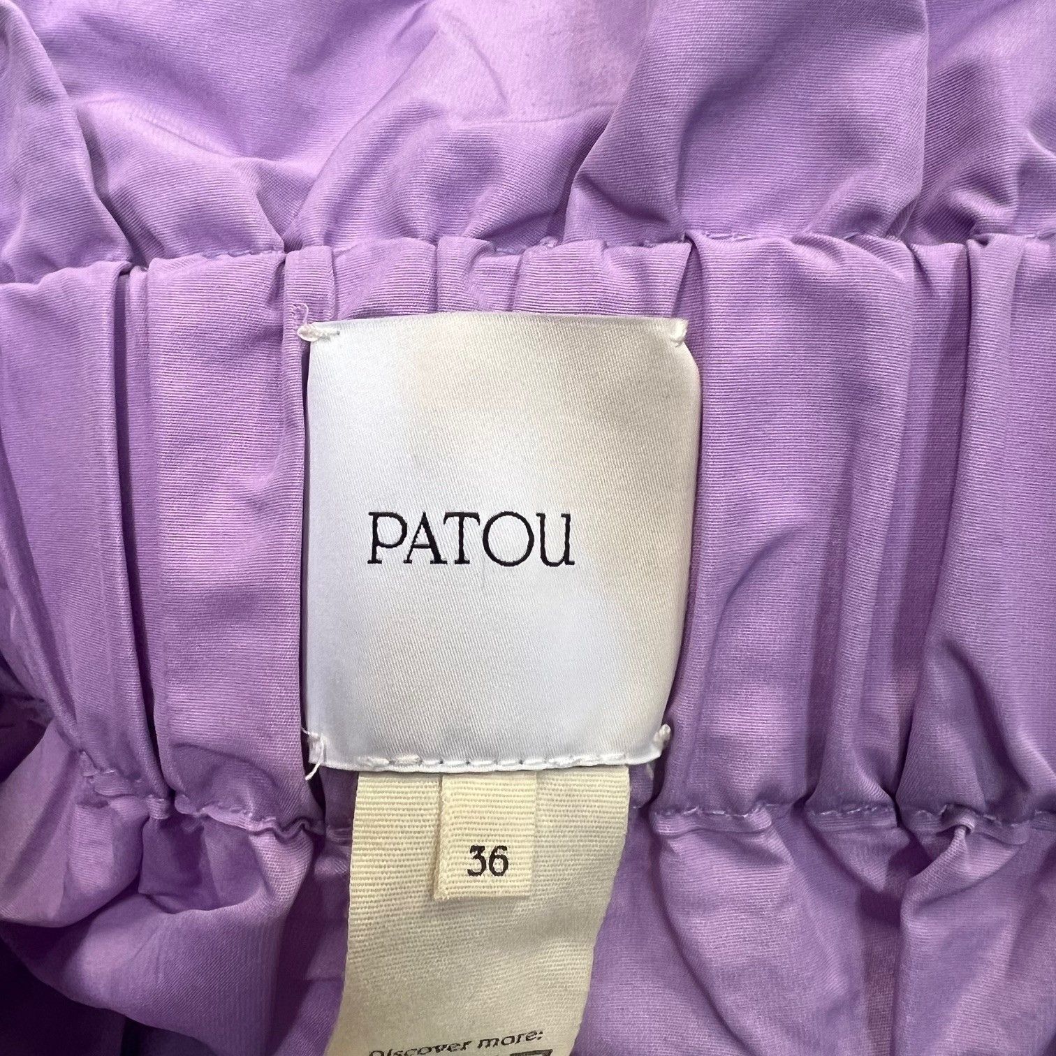 ◆美品◆PATOU／パトゥ◆リボン フレアスカート◆KHAKI◆34◆国内正規品 PATOU 22AW リボンフレアスカート ミモレ丈スカート パトゥ 22A