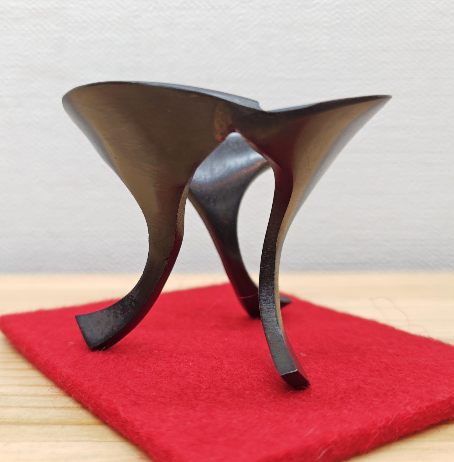 銀杏鶴蓋置 三ツ銀杏