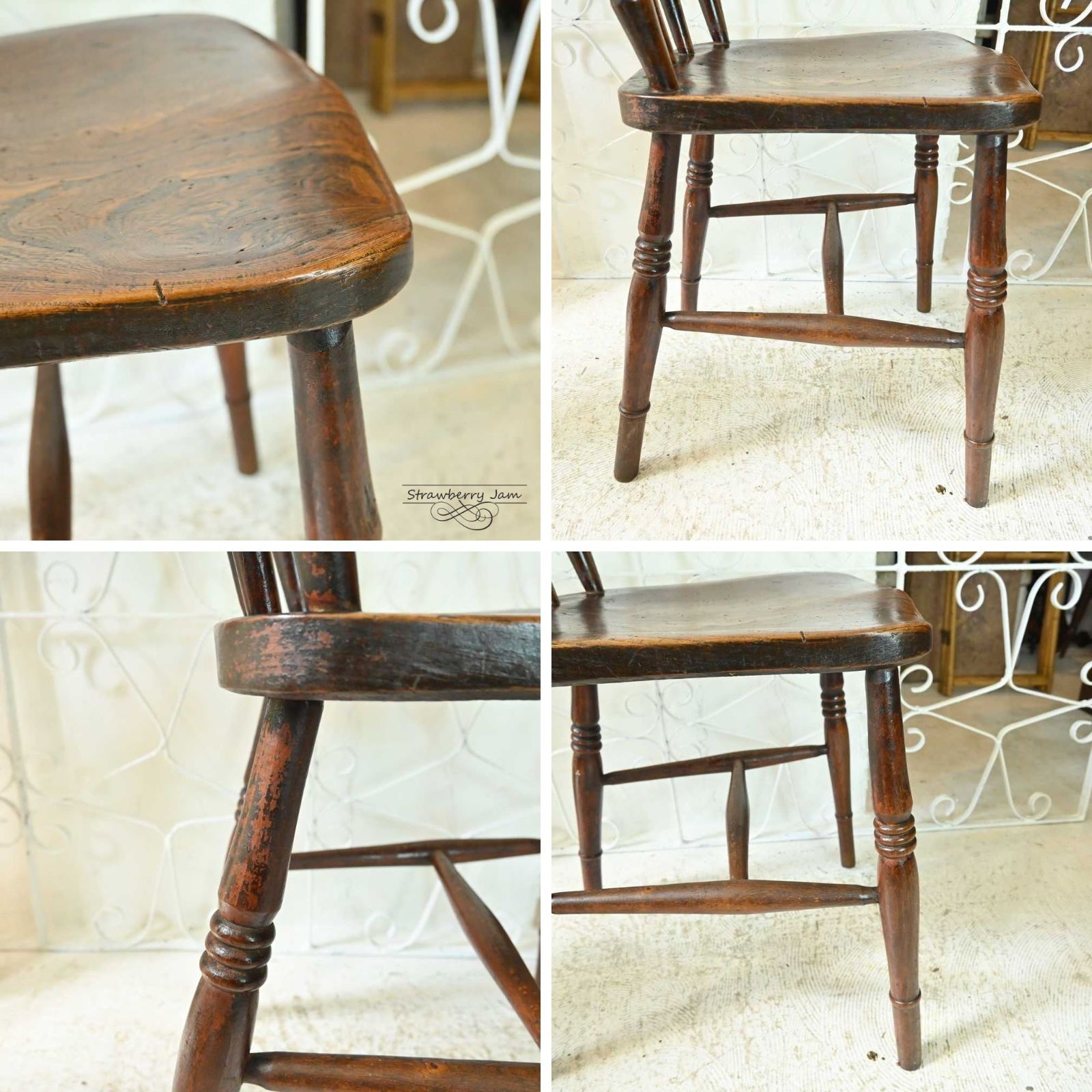 L3705-1-3 英国アンティーク ウィンザーチェア ダイニングチェア チェア