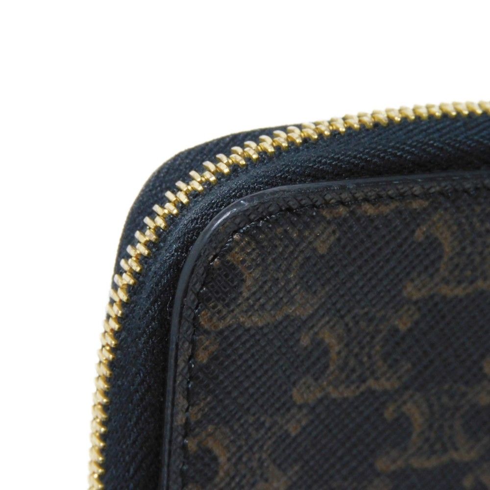 CELINE セリーヌ トリオンフ コインパース 箔押し 旧型 カーキ L CELINE セリーヌ トリオンフ コインパース 箔押し 旧型 カーキ L