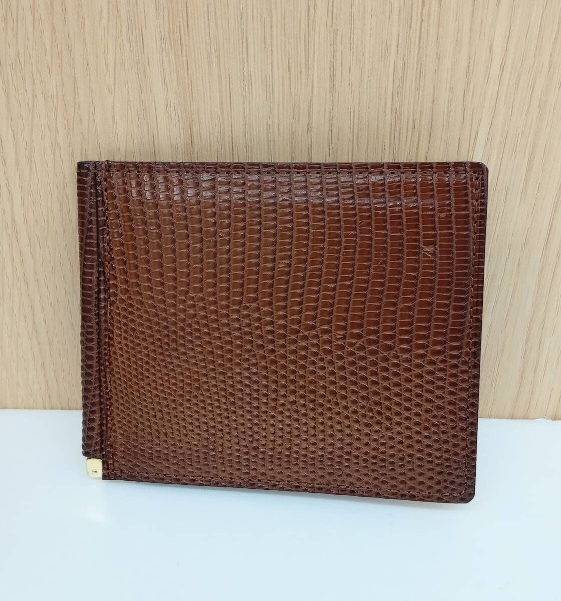 GANZO ガンゾ マネークリップ カードケース LIZARD6 ブラウン 通年