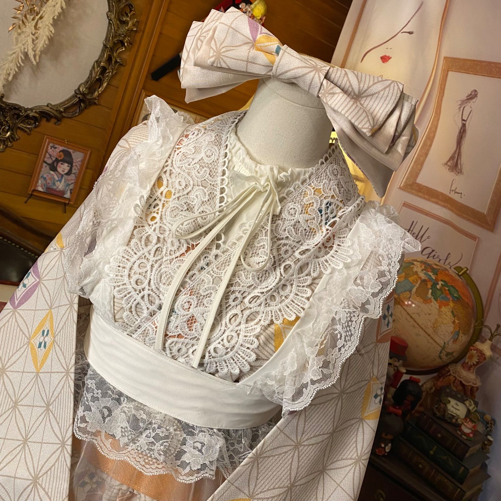 ミニ丈 ワンピース