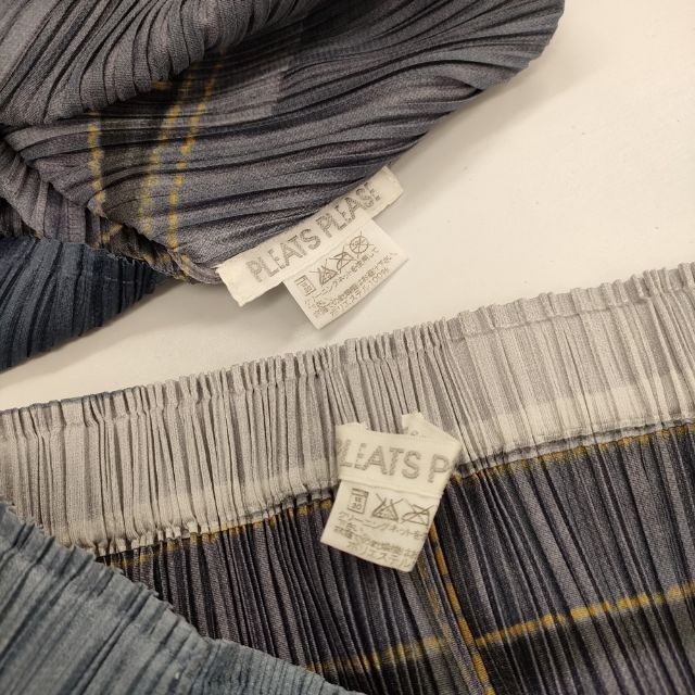 PLEATS PLEASE ISSEY MIYAKE デニム転写プリント プリーツ