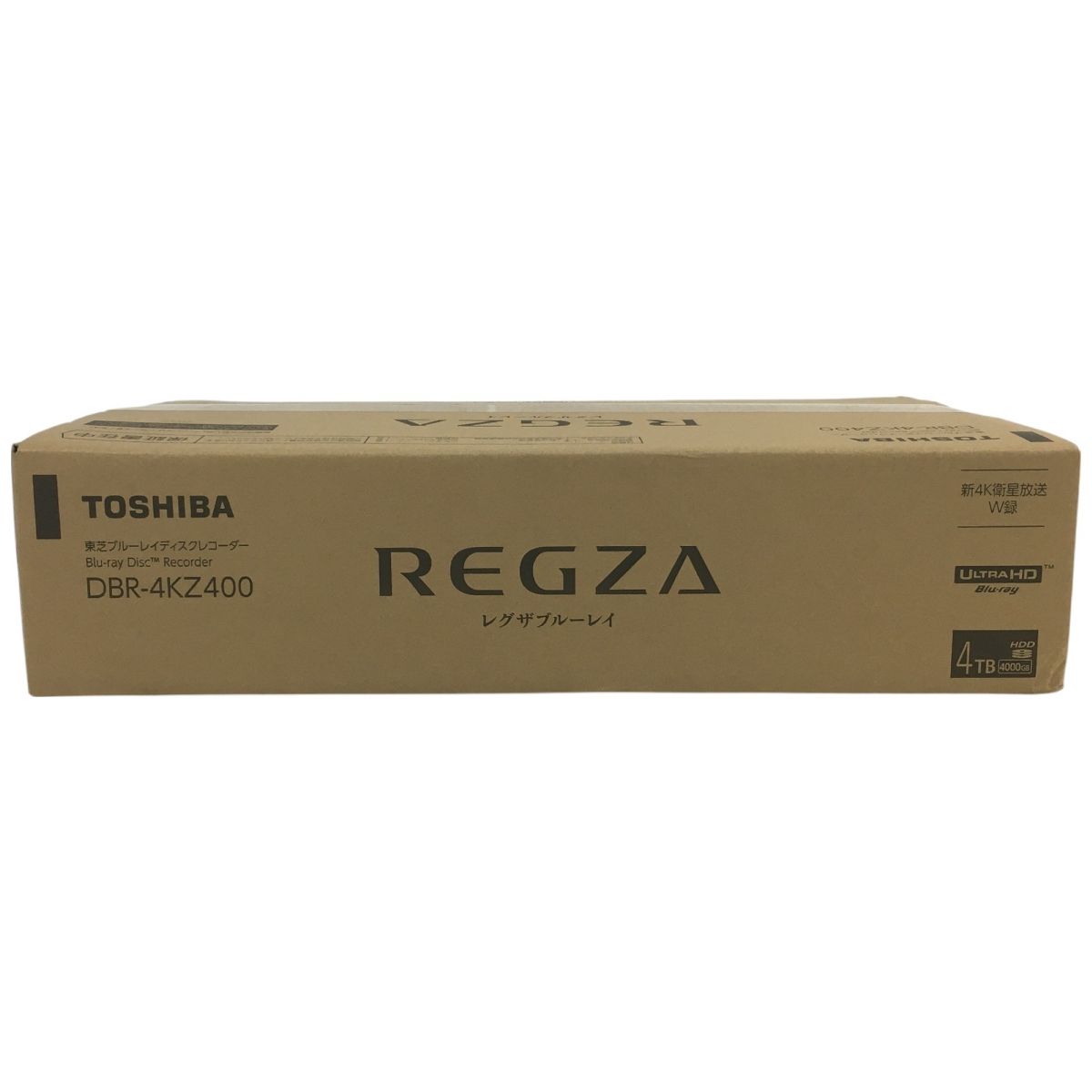 未使用 未開封 TOSHIBA 東芝 DBR-4KZ400 レグザ ブルーレイディスク 