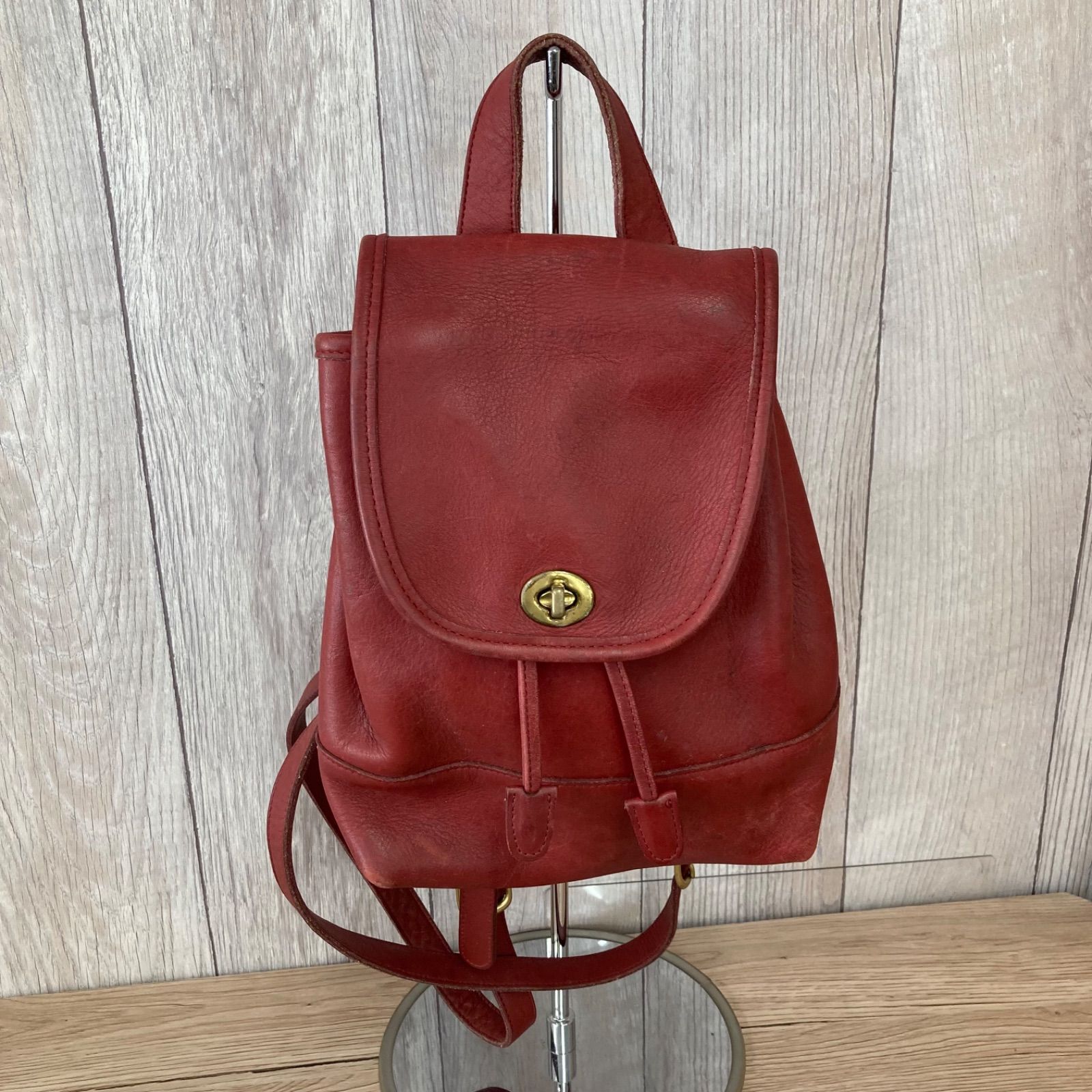 COACH オールドコーチ 9960 リュック レッド レザー 平塚店 COACH オールドコーチ 9960 リュック レッド レザー 平塚店