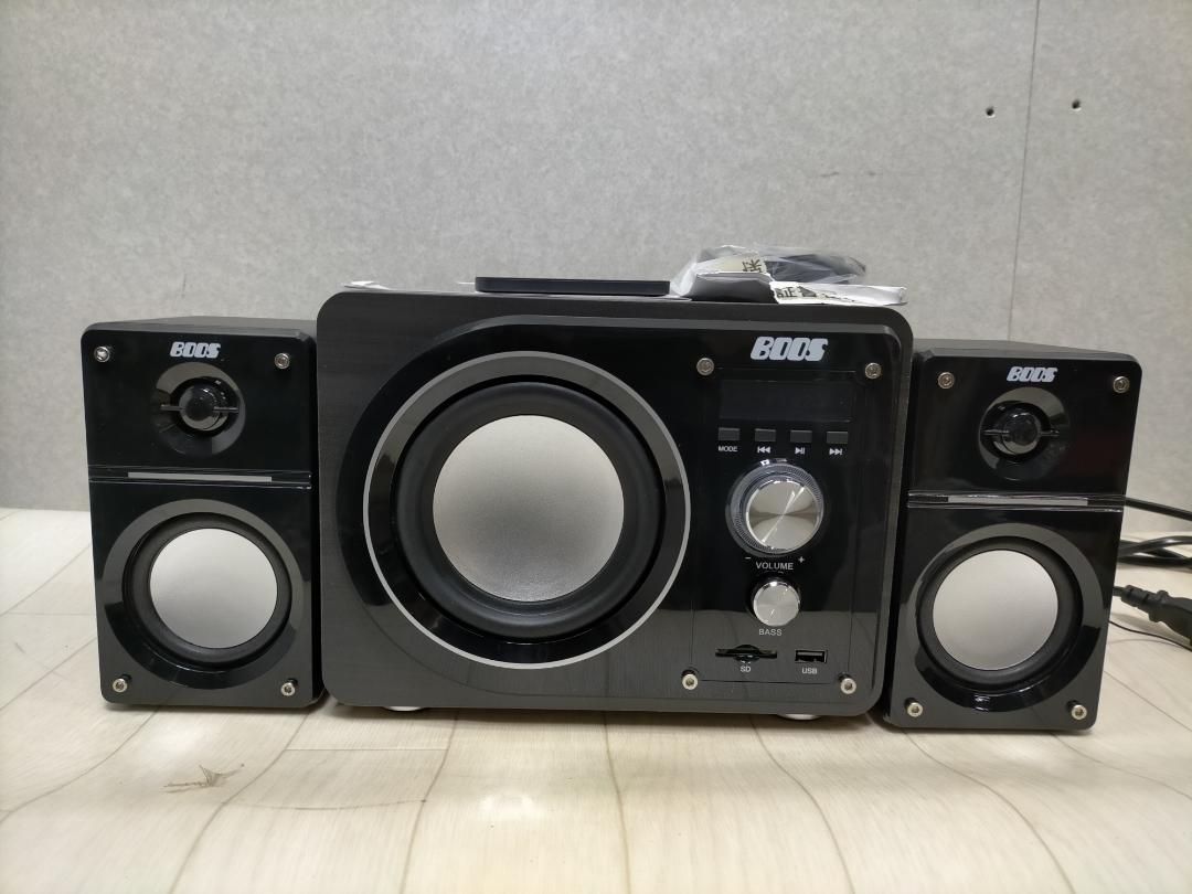超美品 BOOS Bluetooth HNB-PW3300Mk-2 75011 超美品 BOOS コンパクトサウンドシステムMk-2 リモコン付き