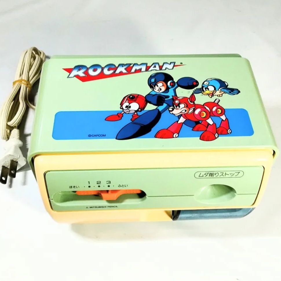 ロックマン MITSUBISHI 電動鉛筆削り ロックマン MITSUBISHI 電動鉛筆削り ロックマンエグゼ 三菱電動