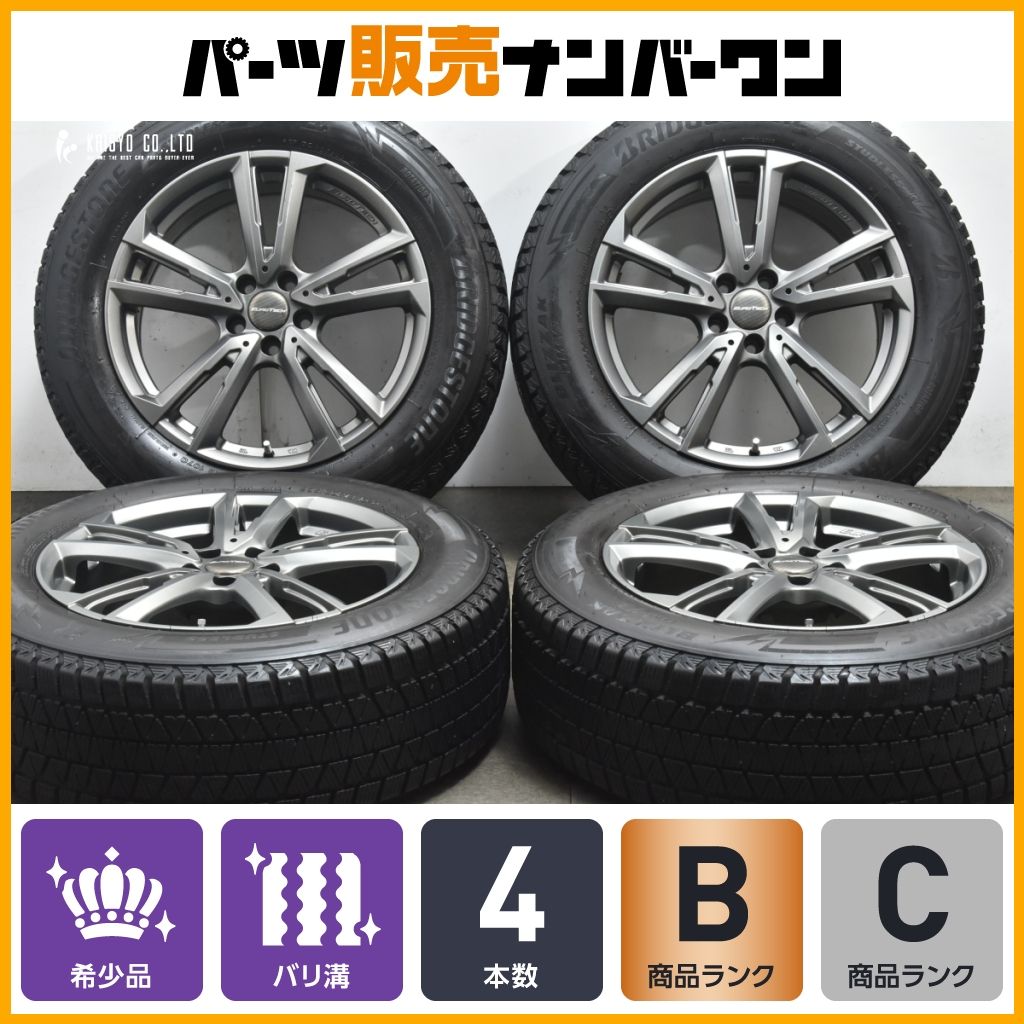 サイズ ユーロテック ガヤ ソリ 18in 8J 45 PCD108 ブリヂストン ブリザック DM-V3 235|60R18 ディスカバリースポーツ XC60 XC90