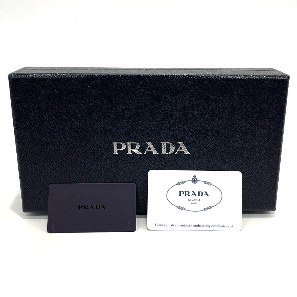 通販の PRADA プラダ 長財布 フラップロングウォレット サフィアーノ