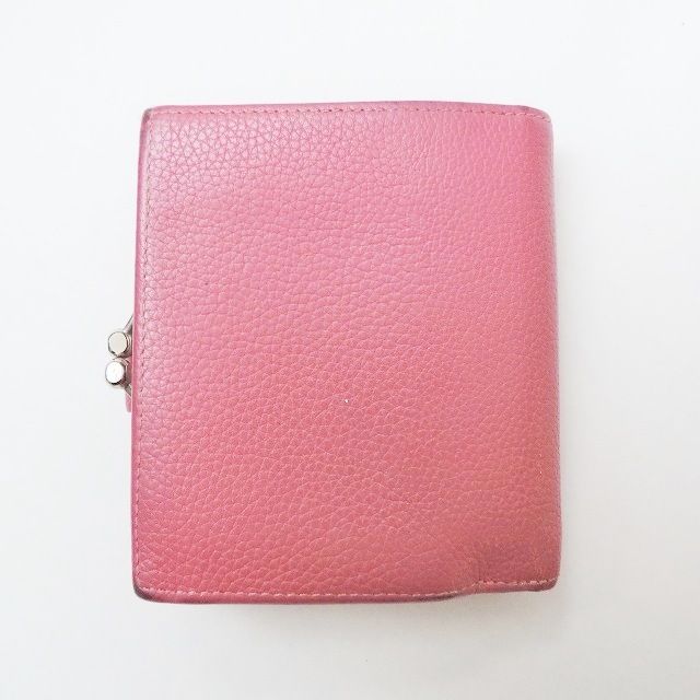 LONGCHAMP(ロンシャン) 2つ折り財布 - ピンク がま口 レザー