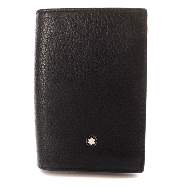 Montblanc ブラック 名刺入れ モンブラン(財布) モンブラン 名刺入れ マイスターシュテュック