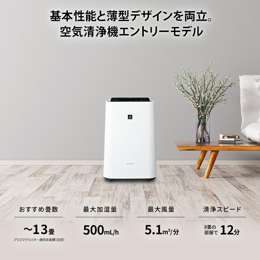 問屋 激安 SHARP 加湿空気清浄機 KC-R50-W 【公式通販】