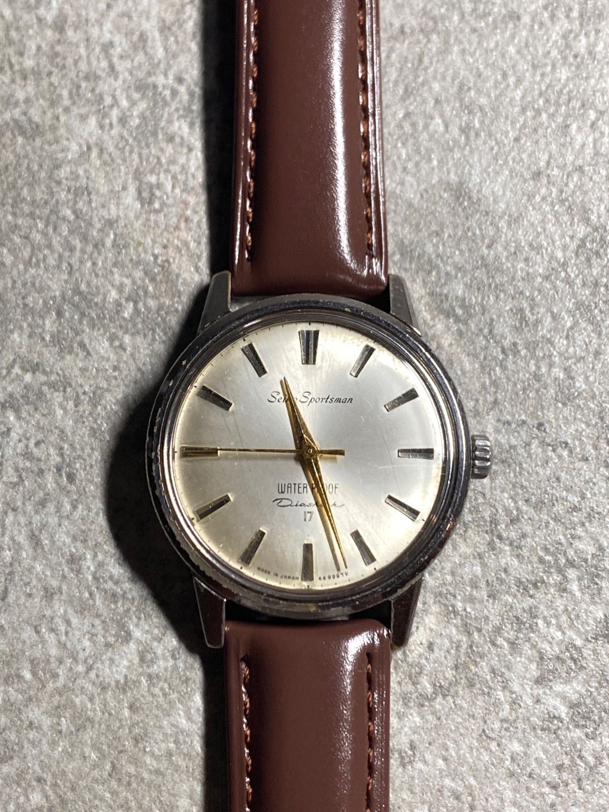 【稼働品】 SEIKO SPORTSMAN スポーツマン 手巻き式 セイコー スポーツマン カレンダー タツノオトシゴ STPケース