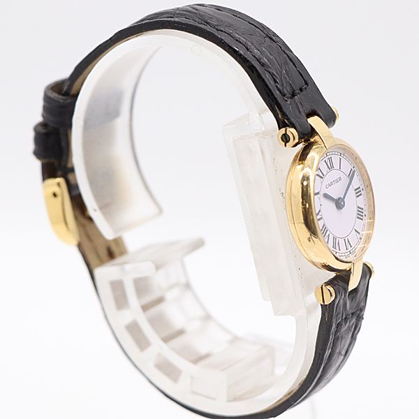 デッドストック級 稼働 カルティエ ヴァンドーム 8660102986 18K|750|YG QZ 白文字盤 13.6g レディース腕時計 0510510 10NBT KMR ABC16717