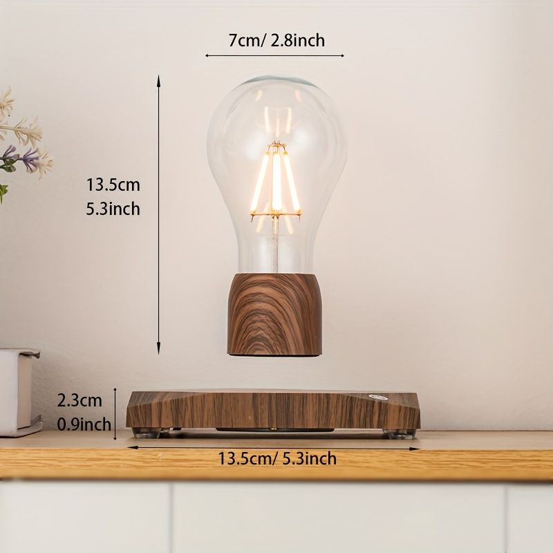 磁気浮遊デスクランプ カメル タッチオン|オフ LEDライトソース 110V|220V USプラグ プラスチックベース 装飾テーブルトップ照明 バッテリー不要 電子部品含む