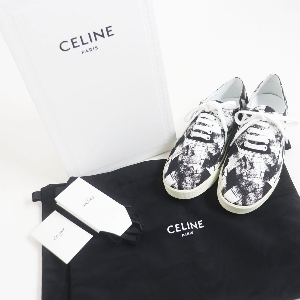 未使用品□CELINE/セリーヌ ELLIOT/エリオット 総柄 レースアップ