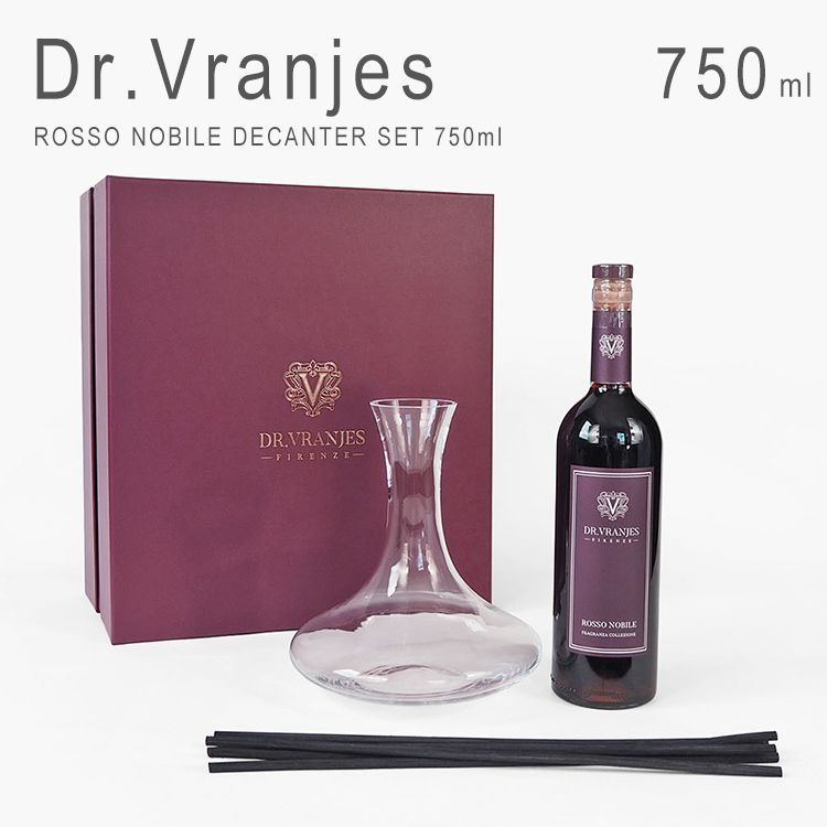 ドットールヴラニエス ロッソノービレ デキャンタセット 750ml リードディフューザー ルームフレグランス 芳香剤 ドットール ヴラニエス Dr. Vranjes ROSSO NOBILE 750ml DECANTER FRV0D16MPRSE1