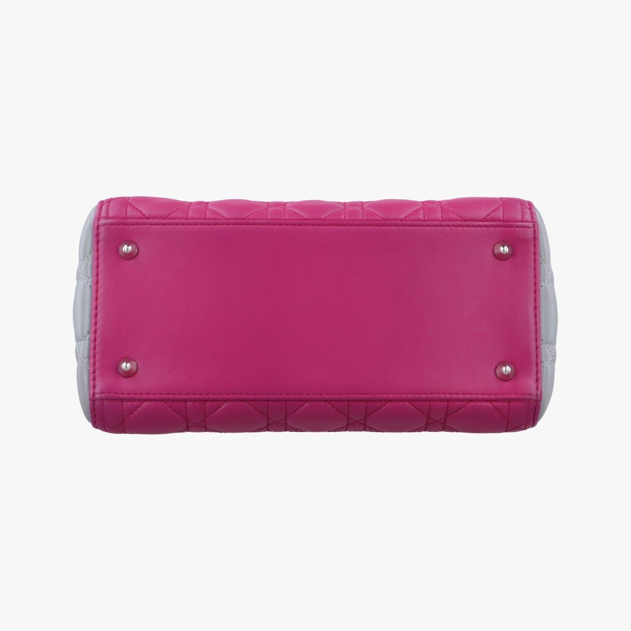 Diorレディディオールローズ レッド×グレーラムスキン18-MA-0134