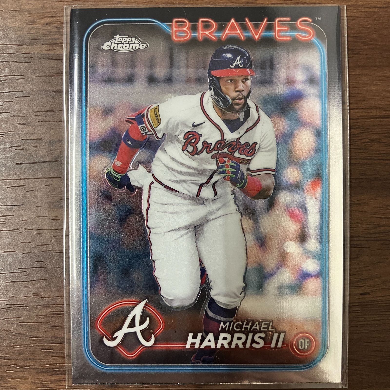 topps chrome2024 ミカル・ブリッジズ 丸い 青リフ インサート