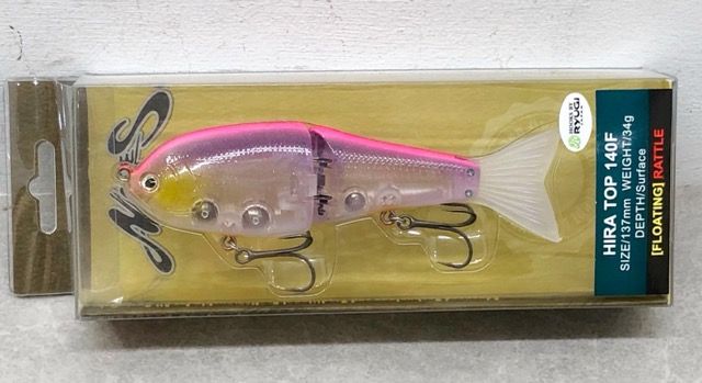 ノリーズ ヒラトップ 140F 34g 137mm 415 ブライトピンク