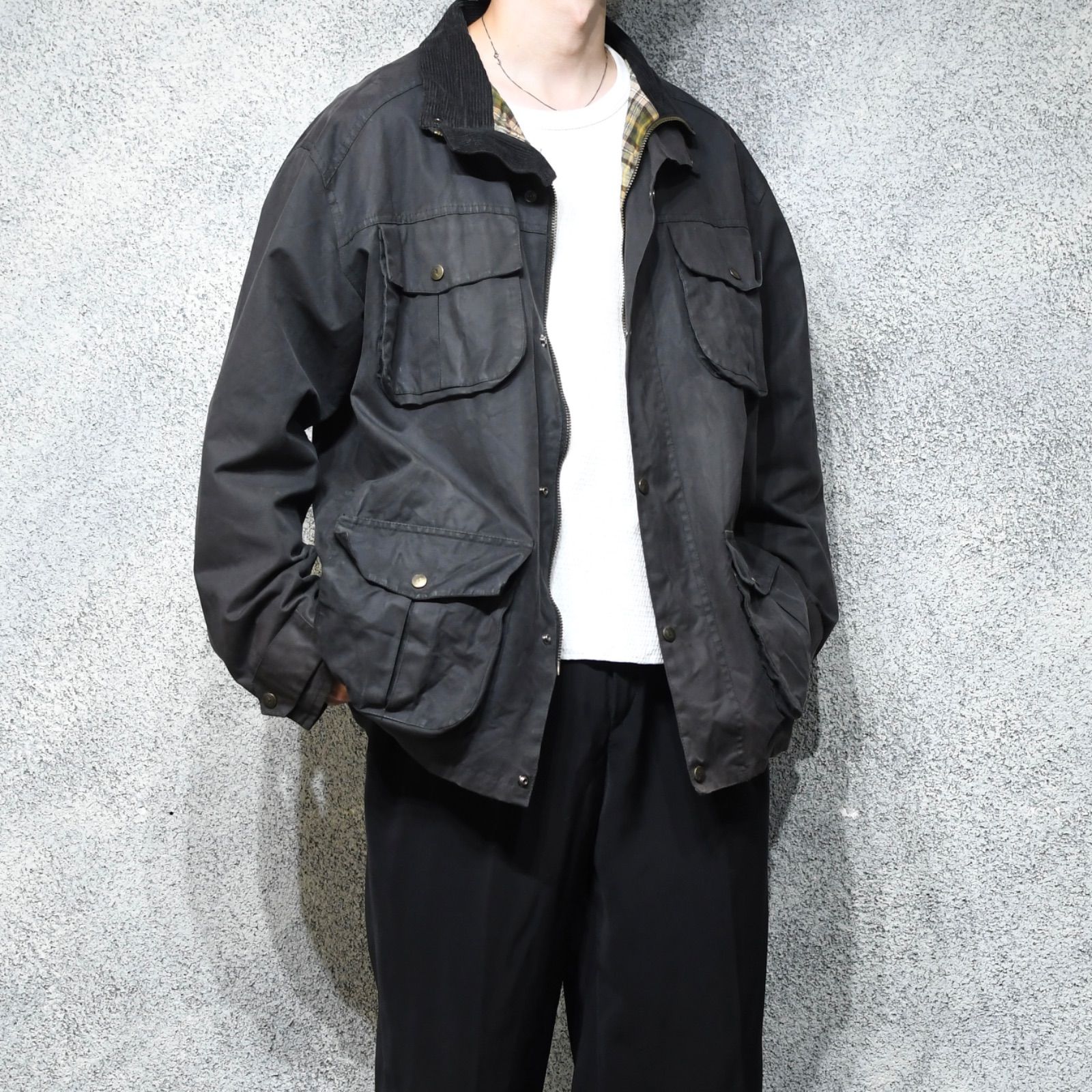 BONZ 襟レザー 羊革カーコート 革ジャン ライダース LAMB LEATHER CAR