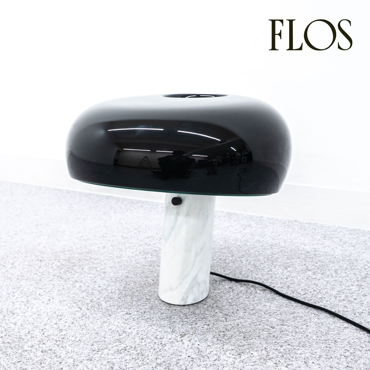展示品 FLOS フロス SNOOPY スヌーピー テーブル ランプ 大理石 ブラック 23年製 アキッレ - ピエル ジャコモ カスティリオーニ 定価26万