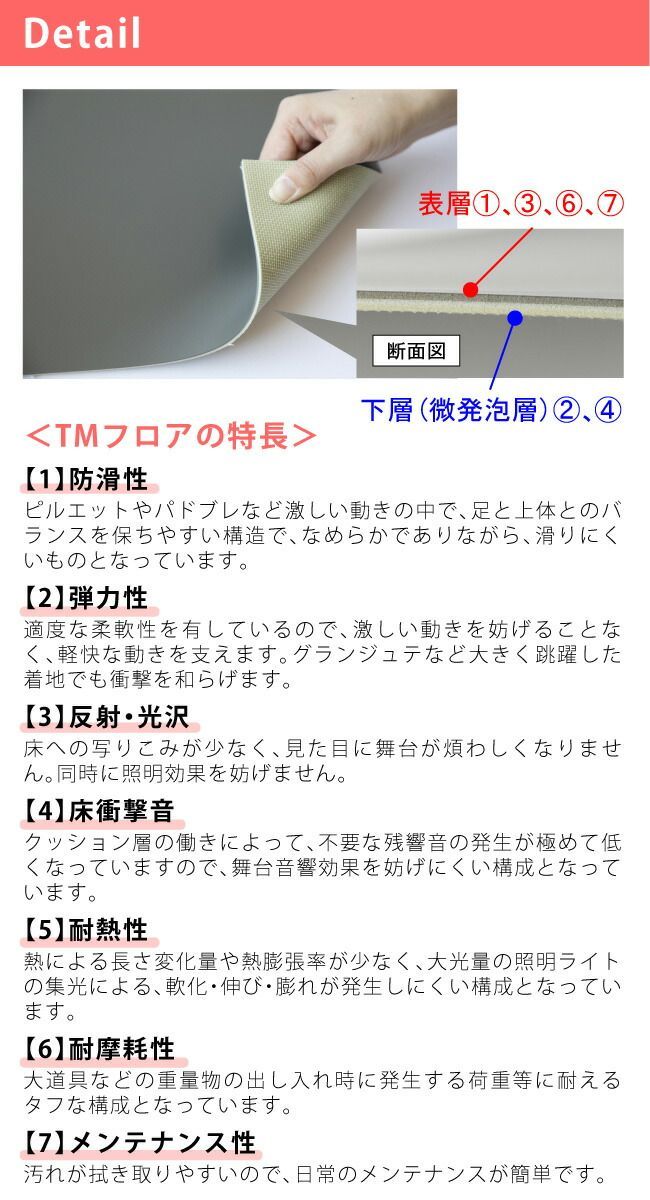 リノリューム 松山バレエ団が開発