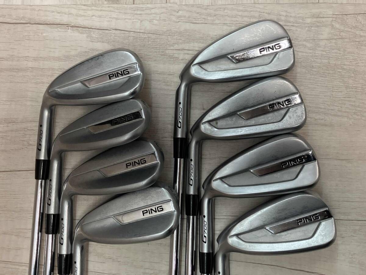 PING G700 レフティ アイアンセット ピン FLEX 不明 8本セット 5-9.S.U.W 男性左利き用 ゴルフクラブ