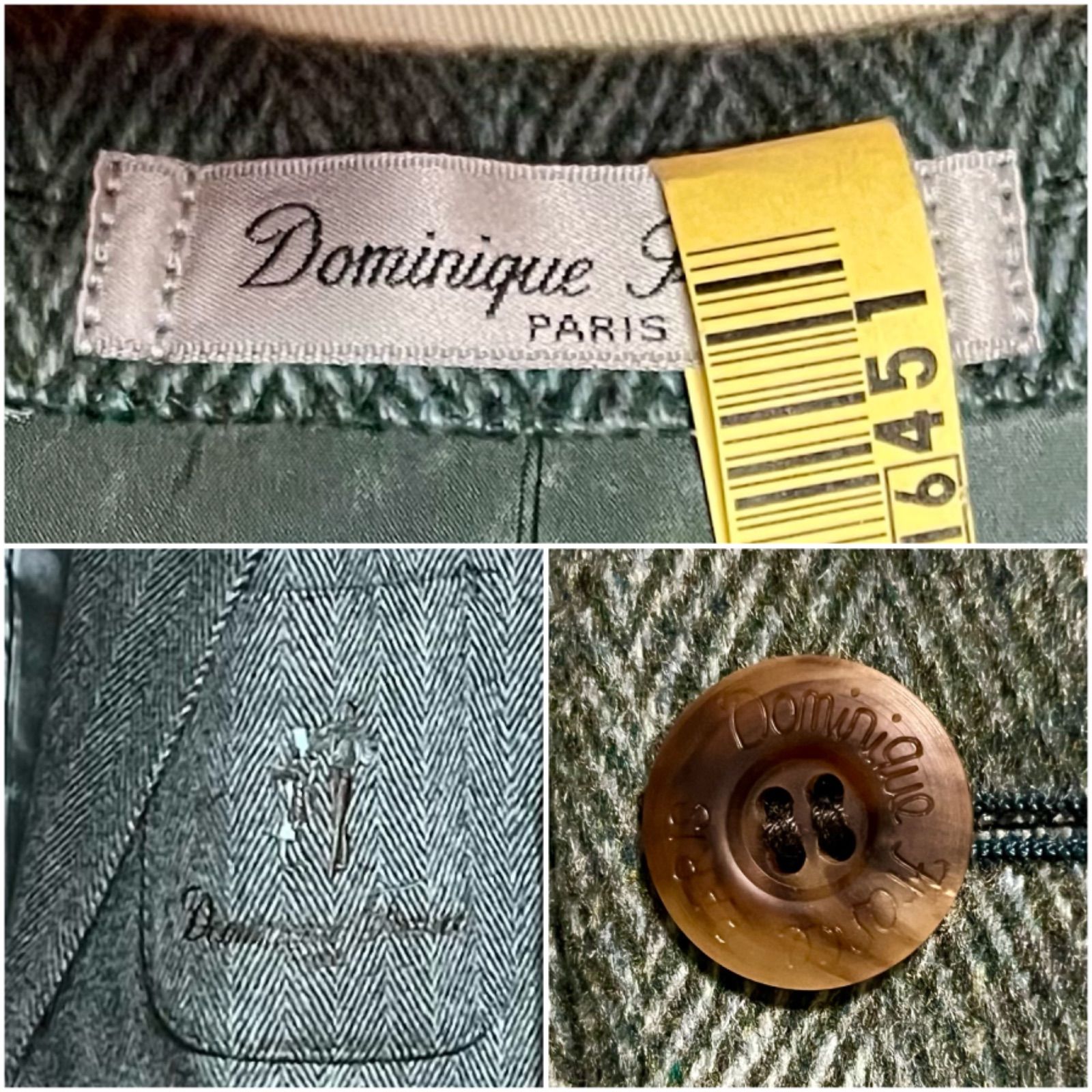 超美品 Dominique France / ドミニックフランス テーラードジャケット