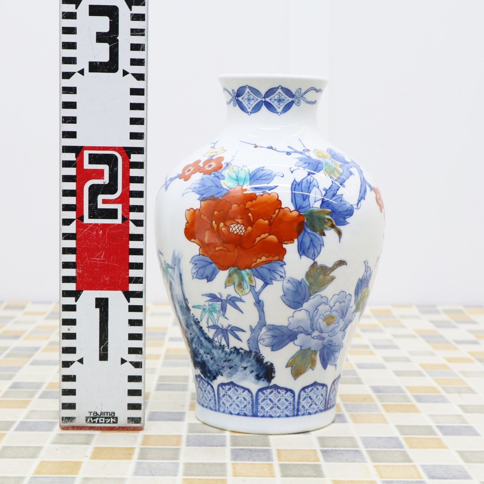 △和風 インテリア ｜伊万里 鍋島窯 花瓶 花器 陶器｜青磁釉 ｜古美術 