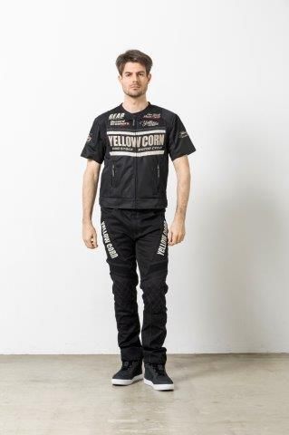 バイク プロテクティブメッシュTシャツ ブラック/ガンメタ LLサイズ