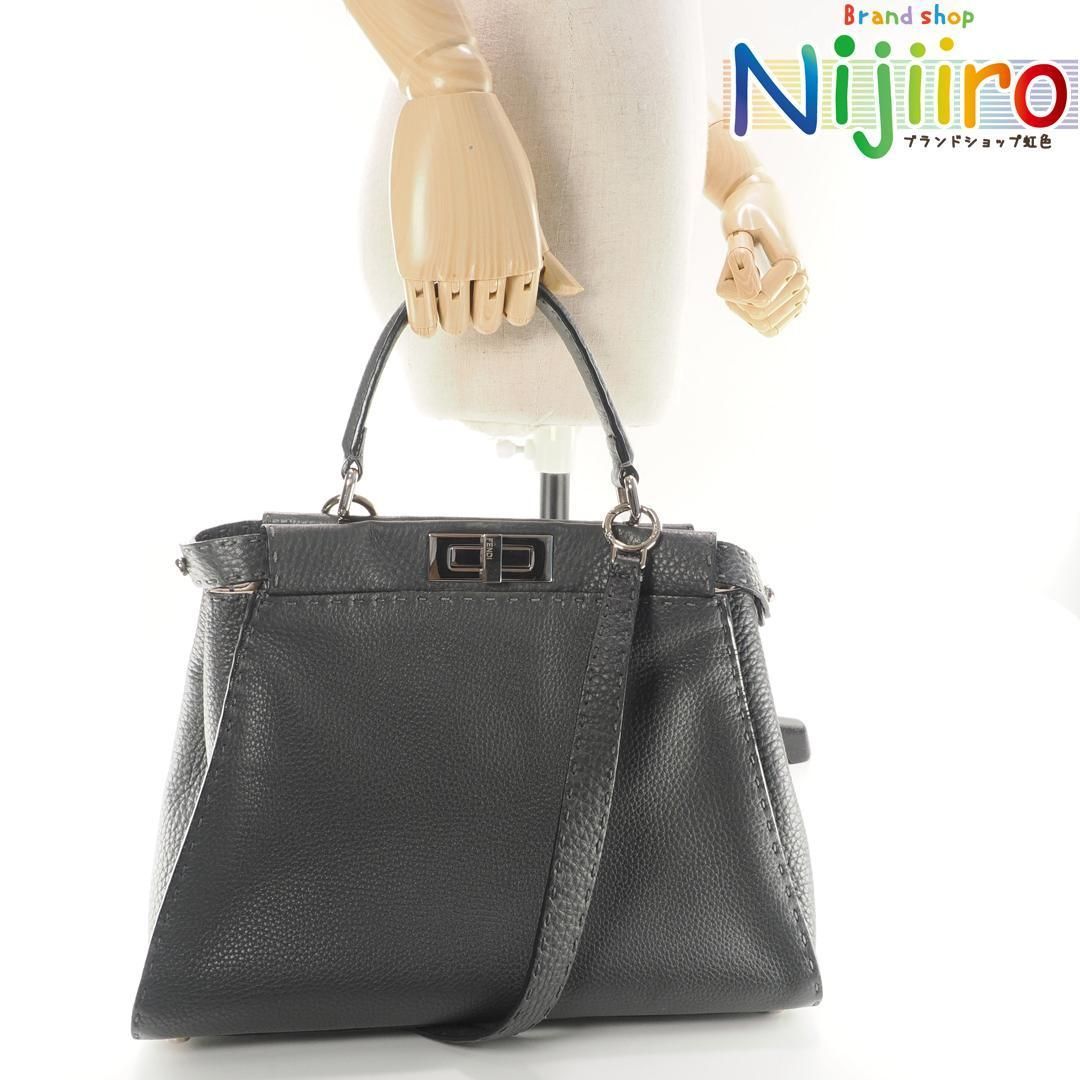 【極美品】フェンディ ピーカブー セレリア ショルダー ハンドバッグ 1365 FENDI - 【極美品】フェンディ ピーカブー セレリア ショルダー