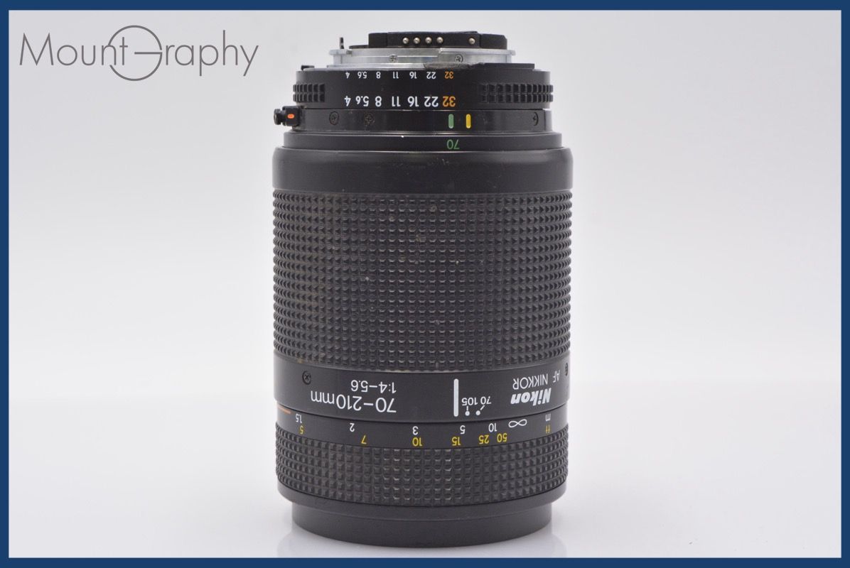 上 ニコン Nikon AF NIKKOR 70-210mm F4-5.6 前後キャップ-レンズフィルター付 完動 同梱可 am132
