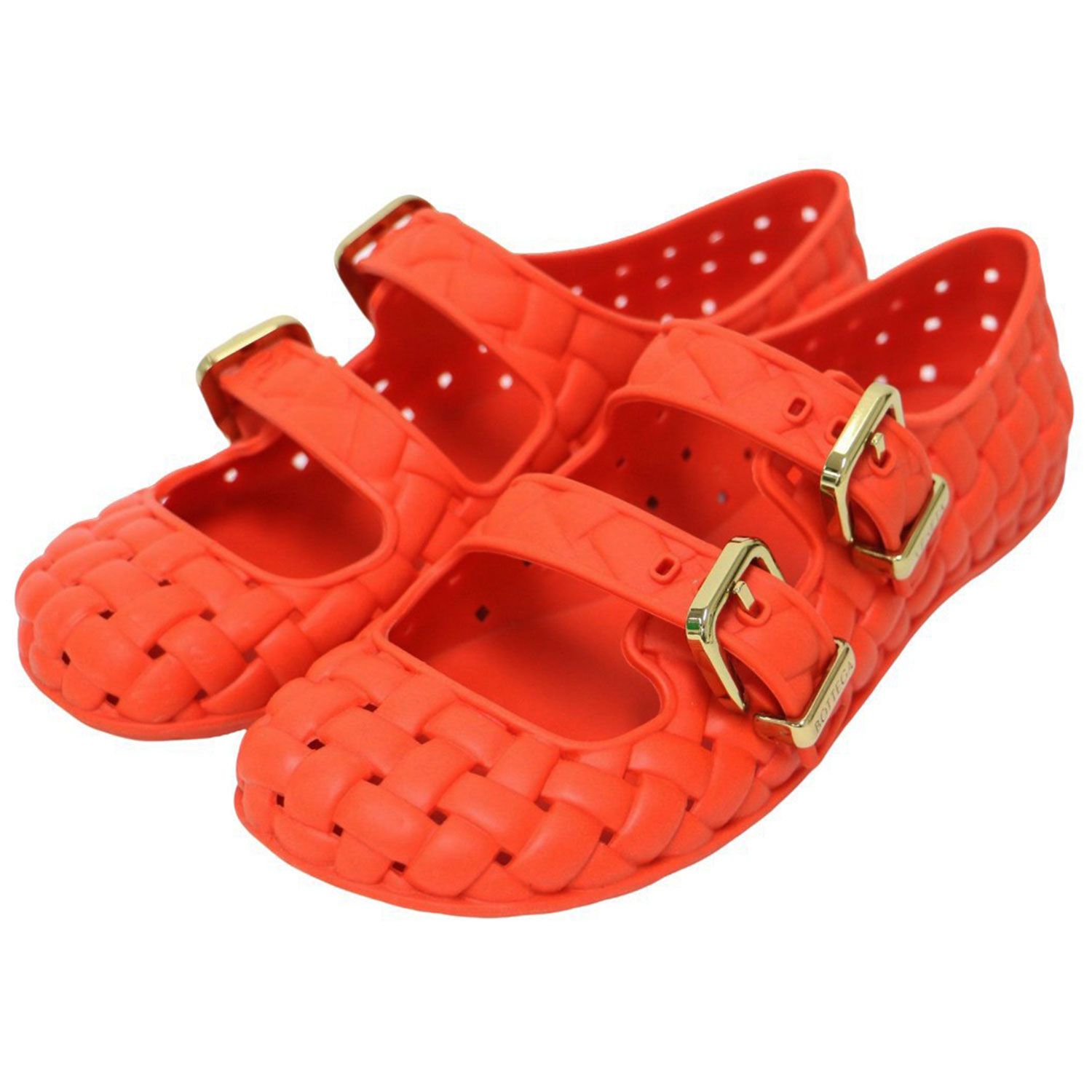 BOTTEGA VENETA ボッテガヴェネタ シューズ オレンジ サイズ:37(24.0cm 