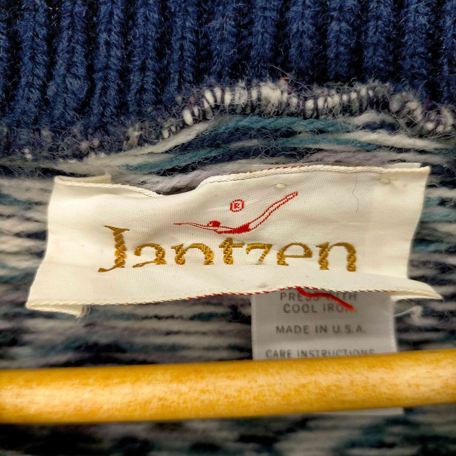 ジャンセン jantzen MADE IN USA 80S ノルディック柄ニット メンズ 