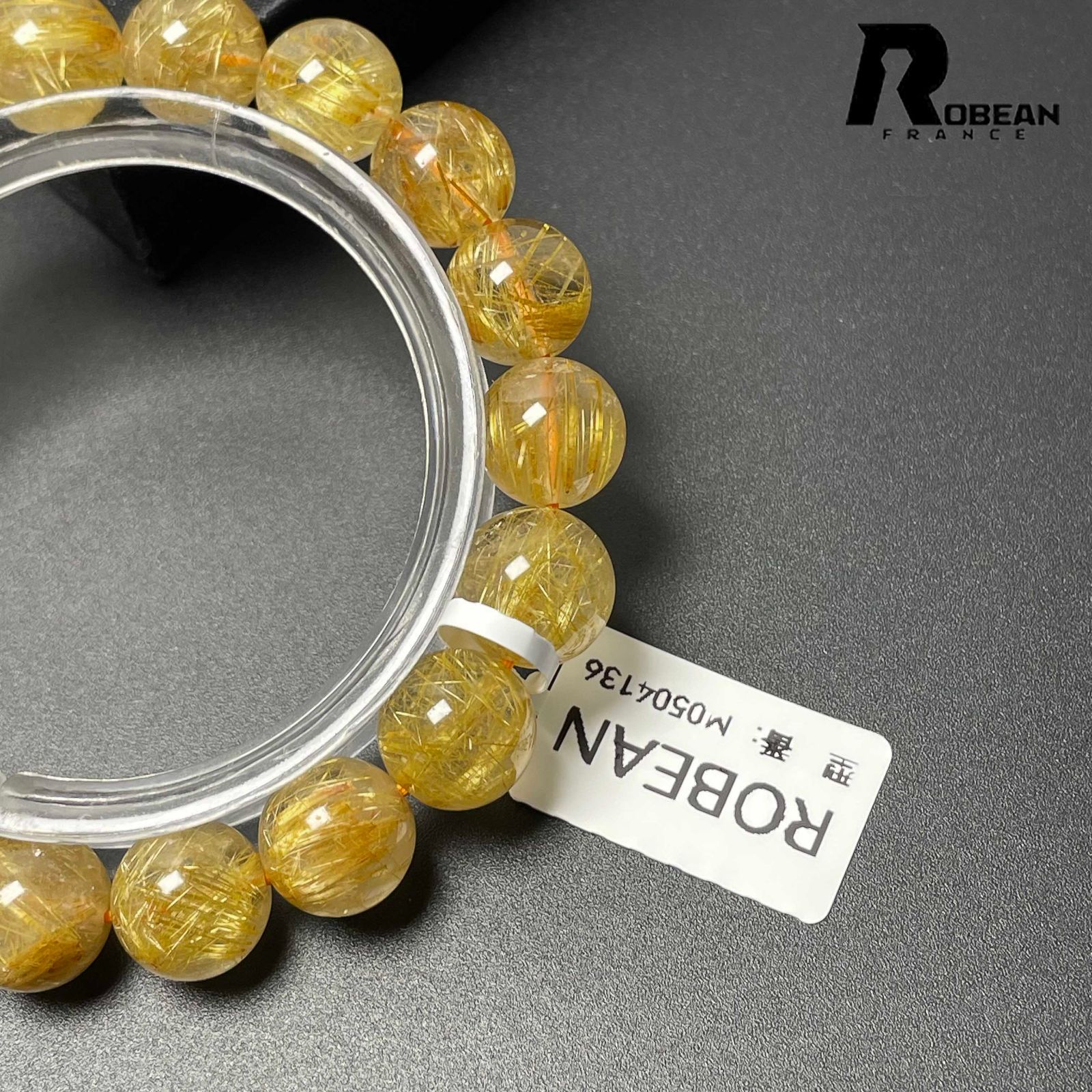満針ルチルクォーツ ブレスレット
