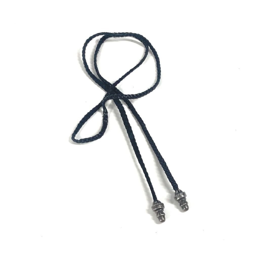 CHROME HEARTS クロムハーツ ネックレス 革紐 ブレイド レザー