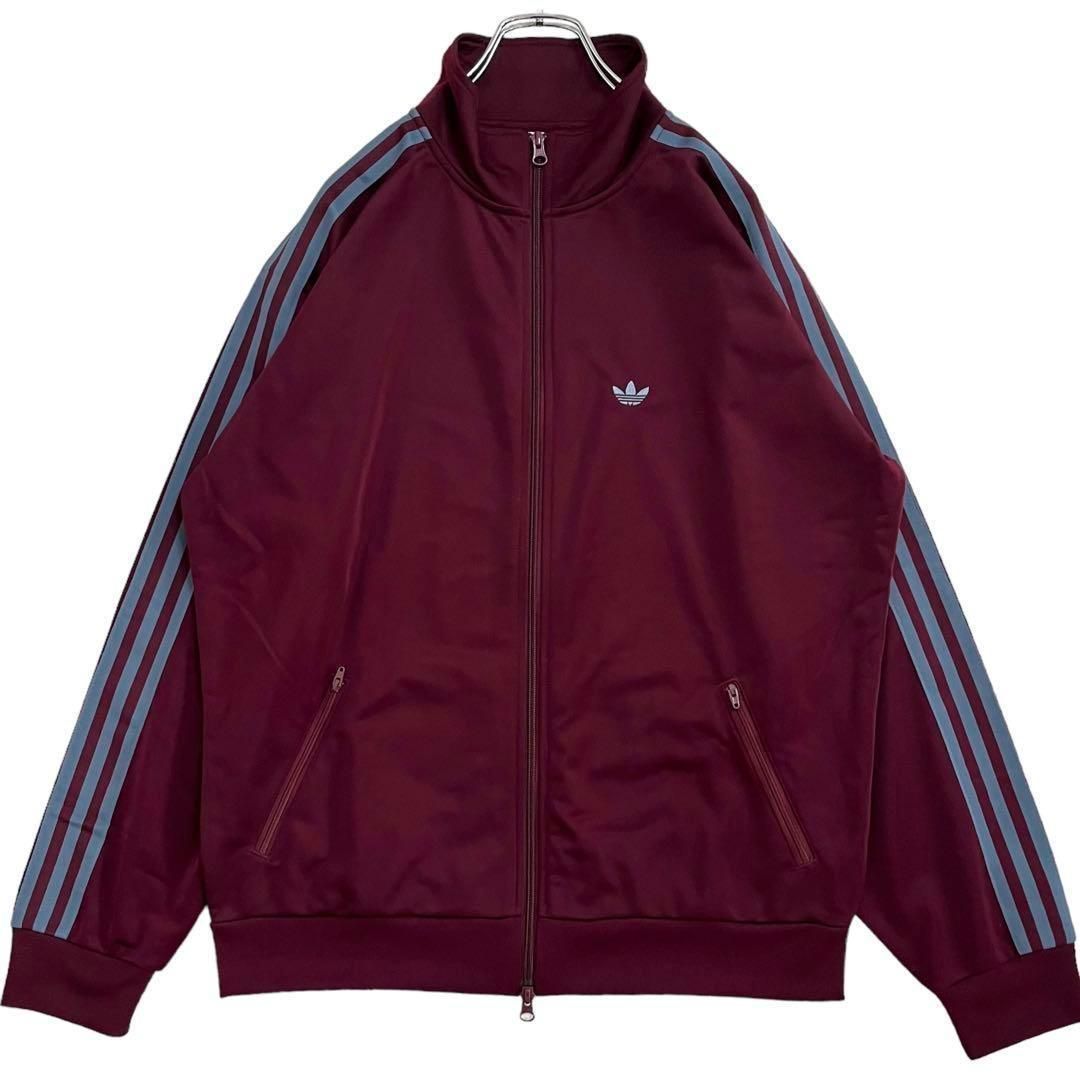 5048 美品 adidasトラックジャケット ジェンダーニュートラル マルーン