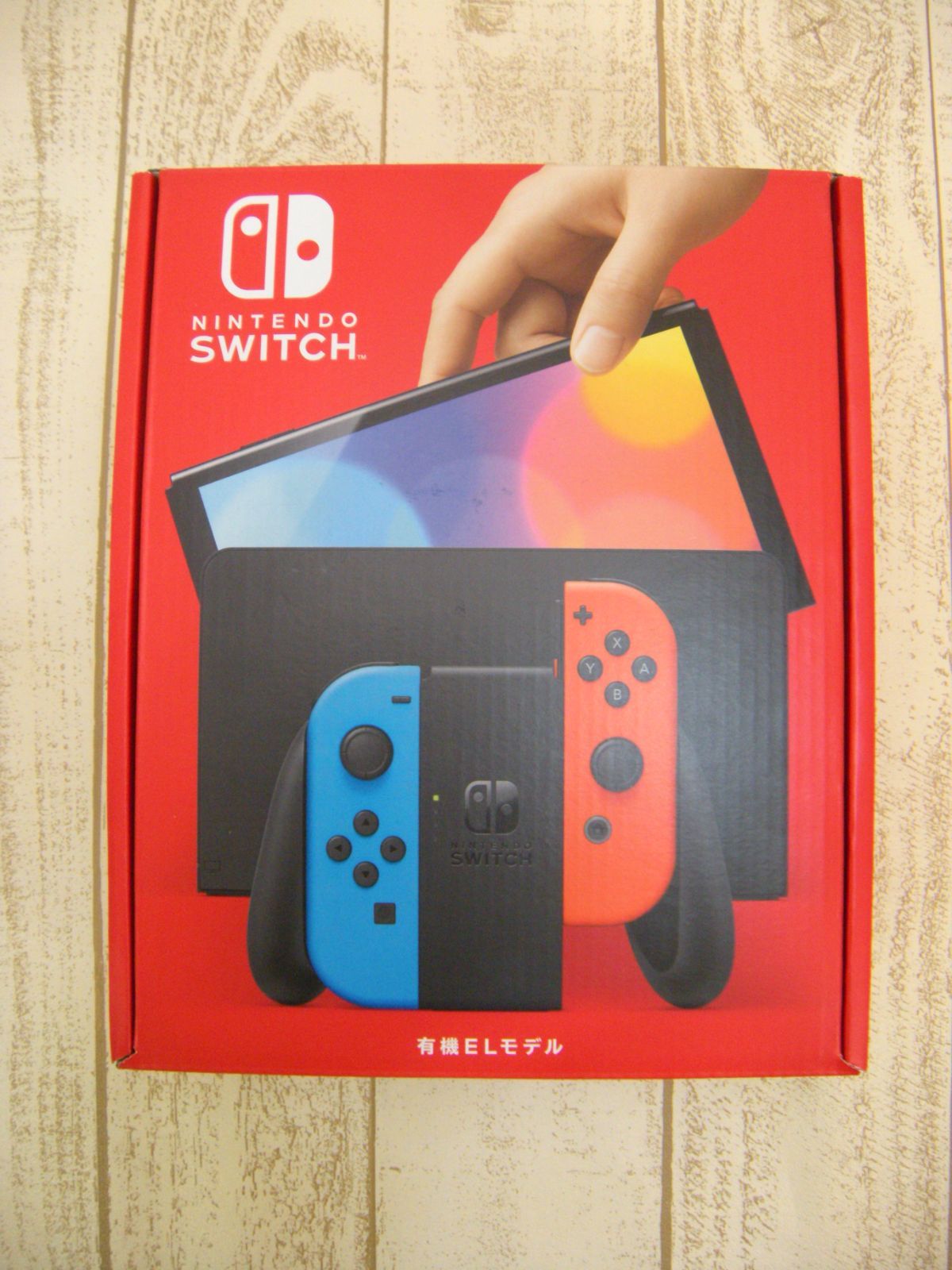 055 Nintendo Switch 有機ELモデル ネオン 新品 未使用⑦ 箱傷有 