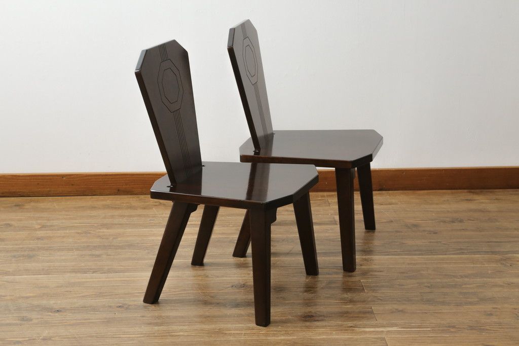 星野民芸 星野民藝 ダイニングチェア 中古 廃盤モデル 桜材 個性